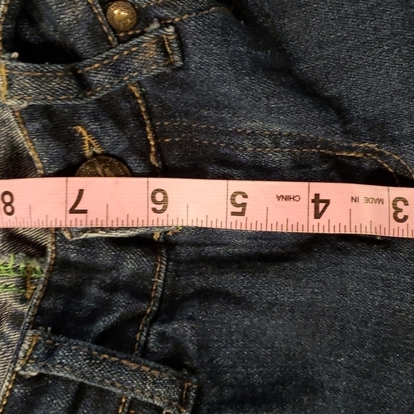 Selena Gomez Dream Out Loud Mid Rise Skinny Stretch Jeans 3 Dark Wash 26x29 VGUC - Picture 10 of 13